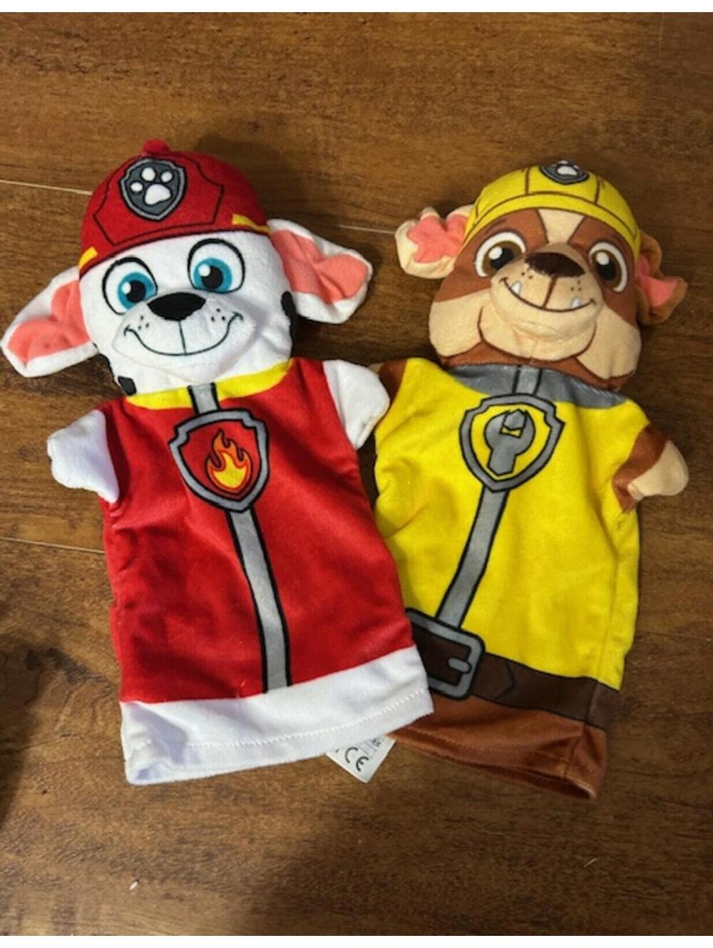 Set of 2 Paw Patrol Plush Hand Puppets
